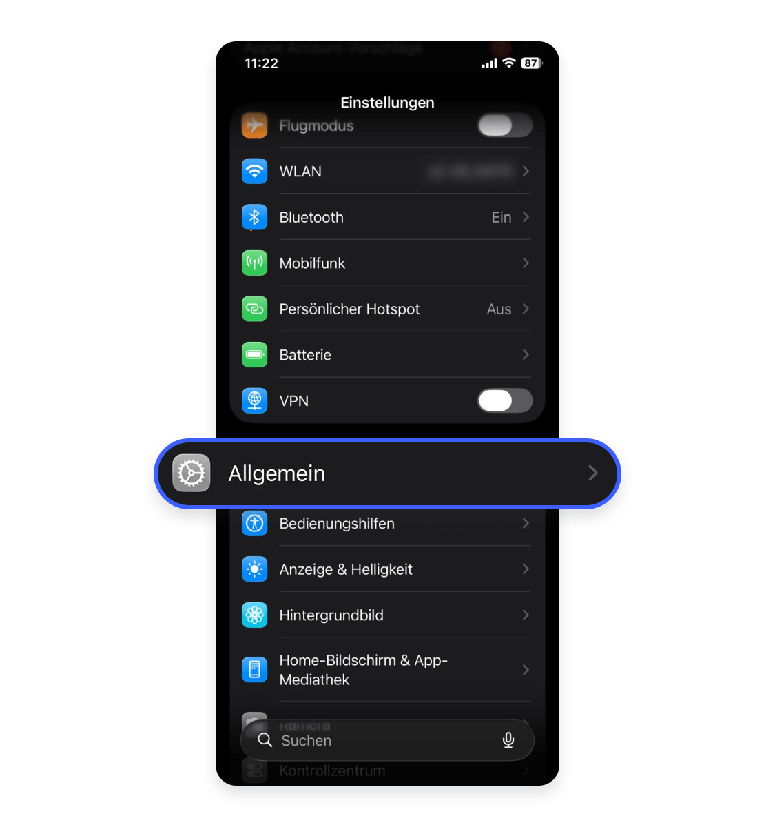 So checkst du den iPhone-Speicher, um Viren zu erkennen: Schritt 1.