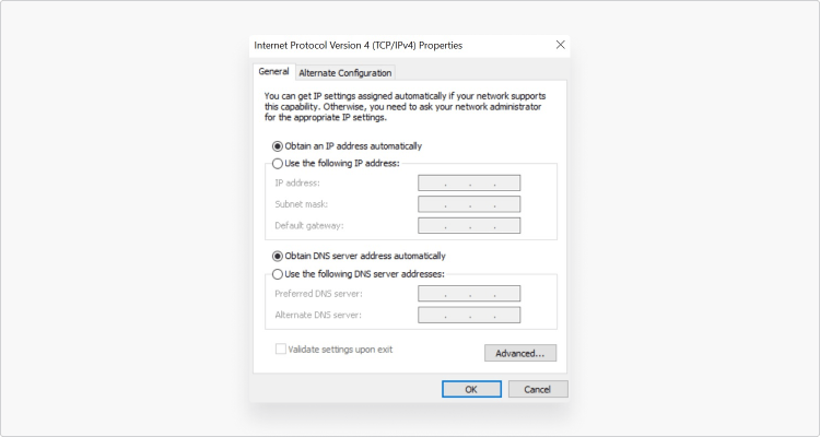Click on the radio button