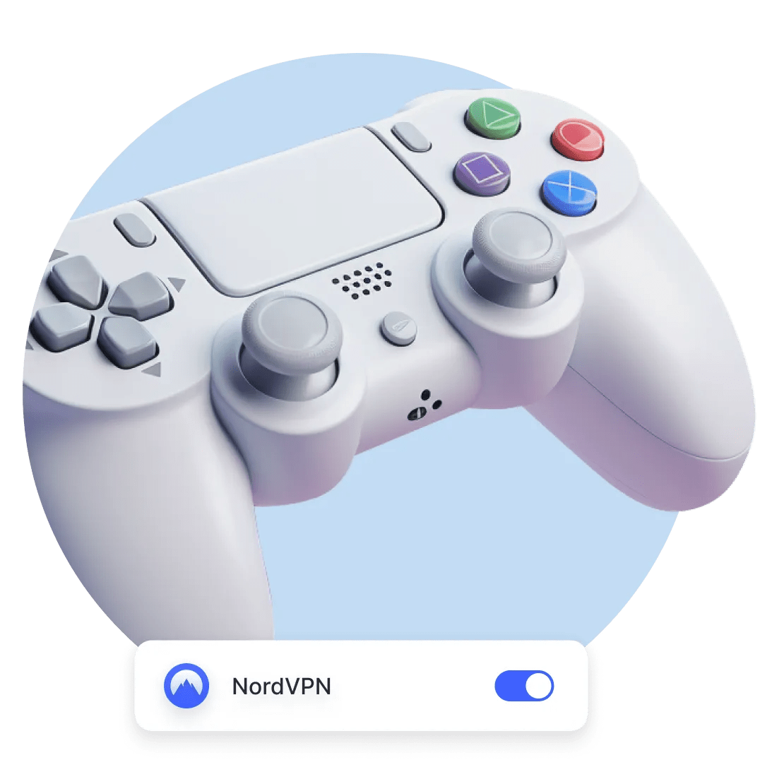 Una console di gioco è connessa a NordVPN