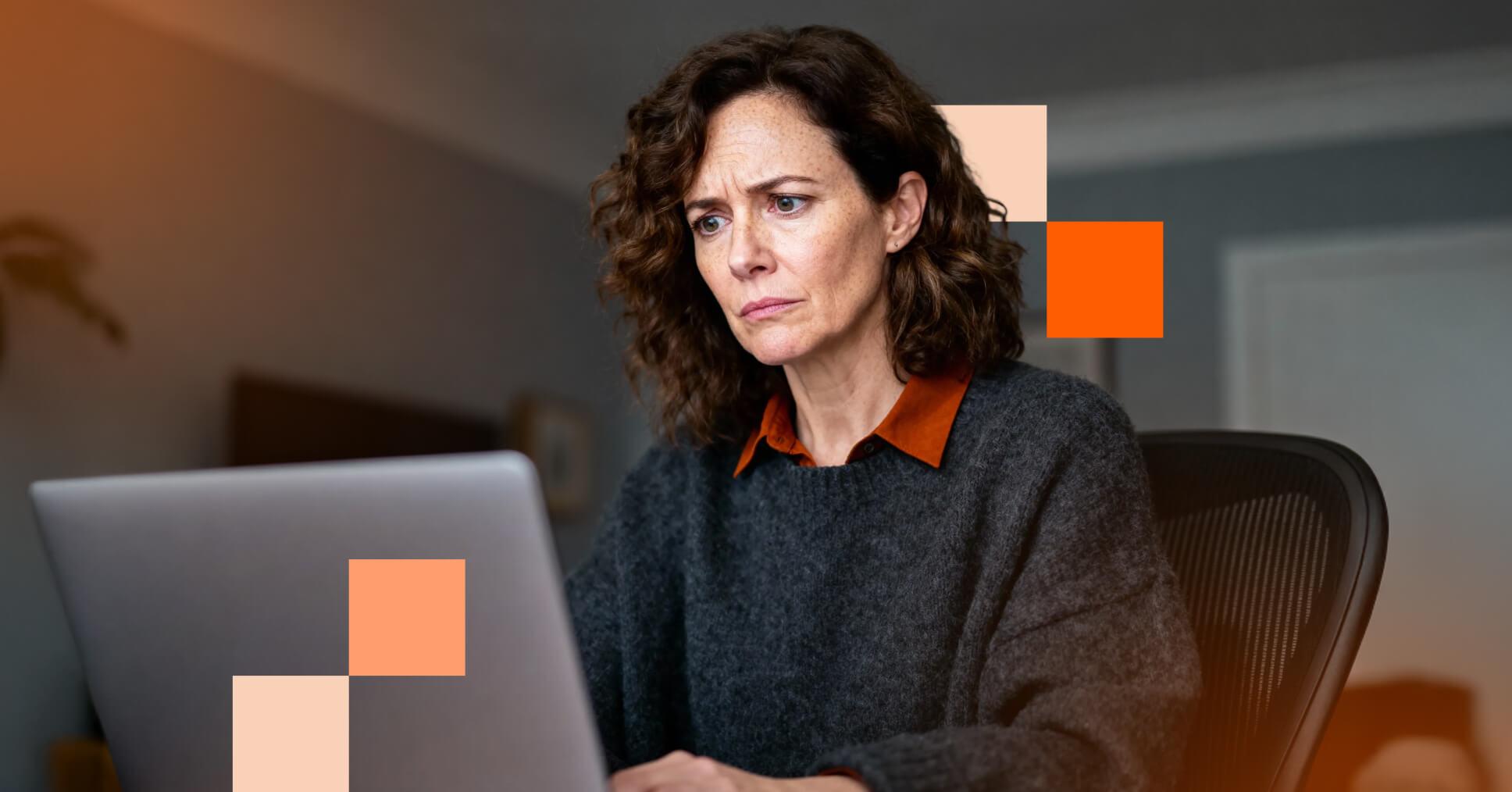 A person checking Coveron for data leaks on the dark web.