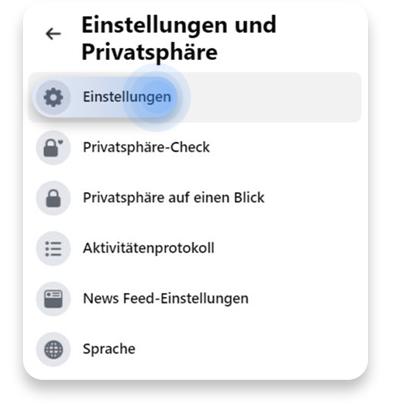 Facebook löschen: Schritt 6