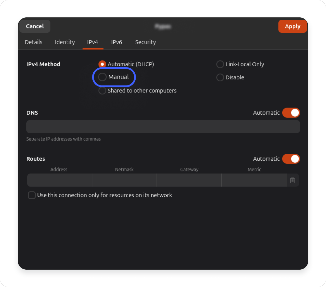 How to set a static IP on Linux: Step 3