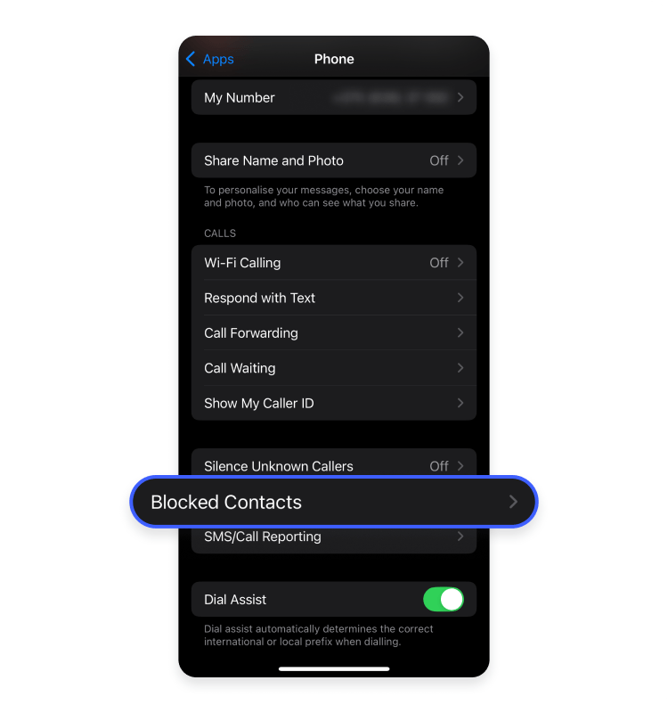 how to block a number on an iPhone: step 10