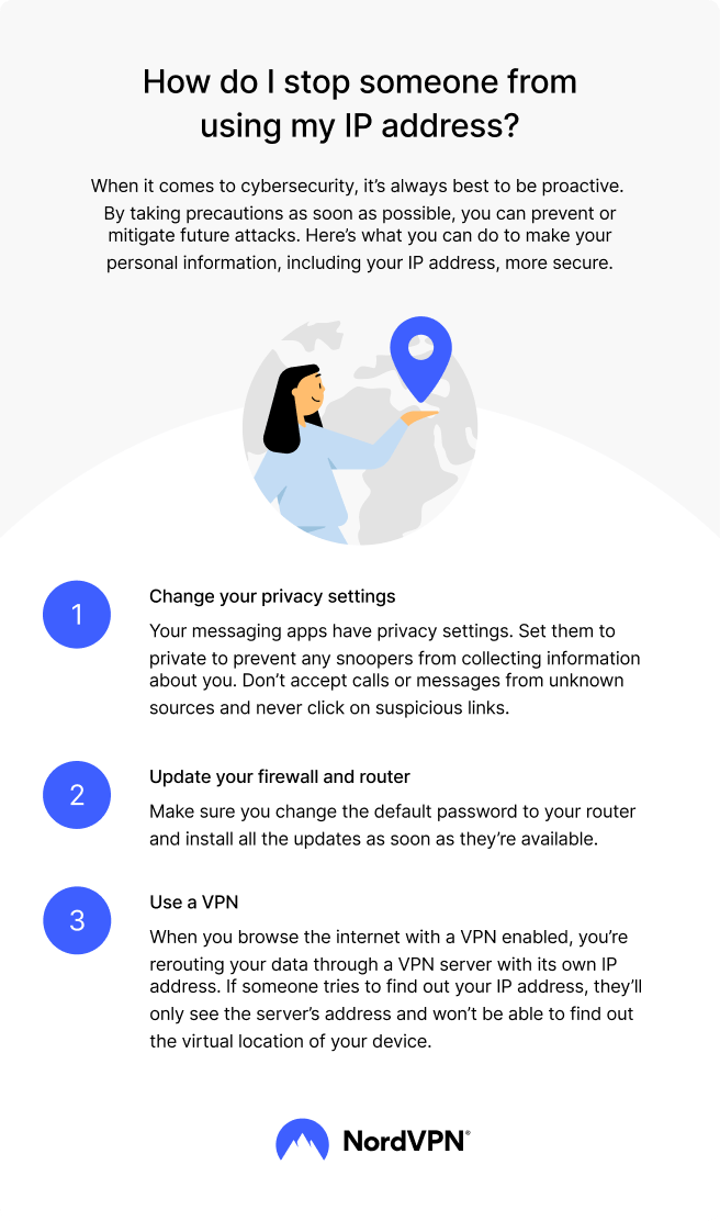 How do I stop someone from using my IP address?