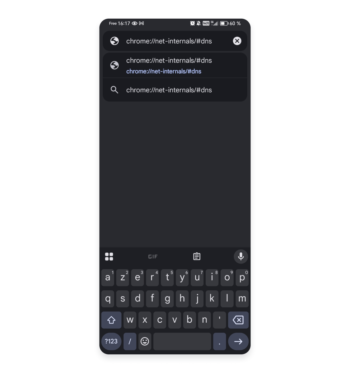 Flush DNS sur Android : étape 1