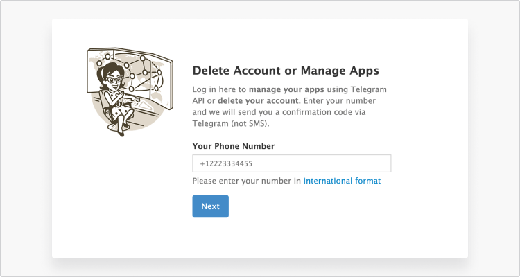 How to delete Telegram account