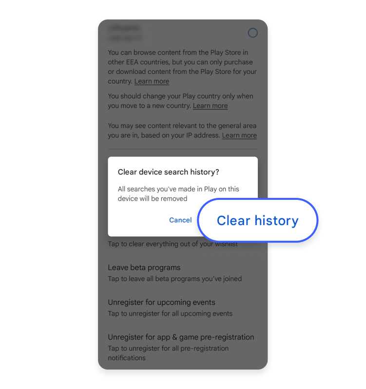 Search history 16