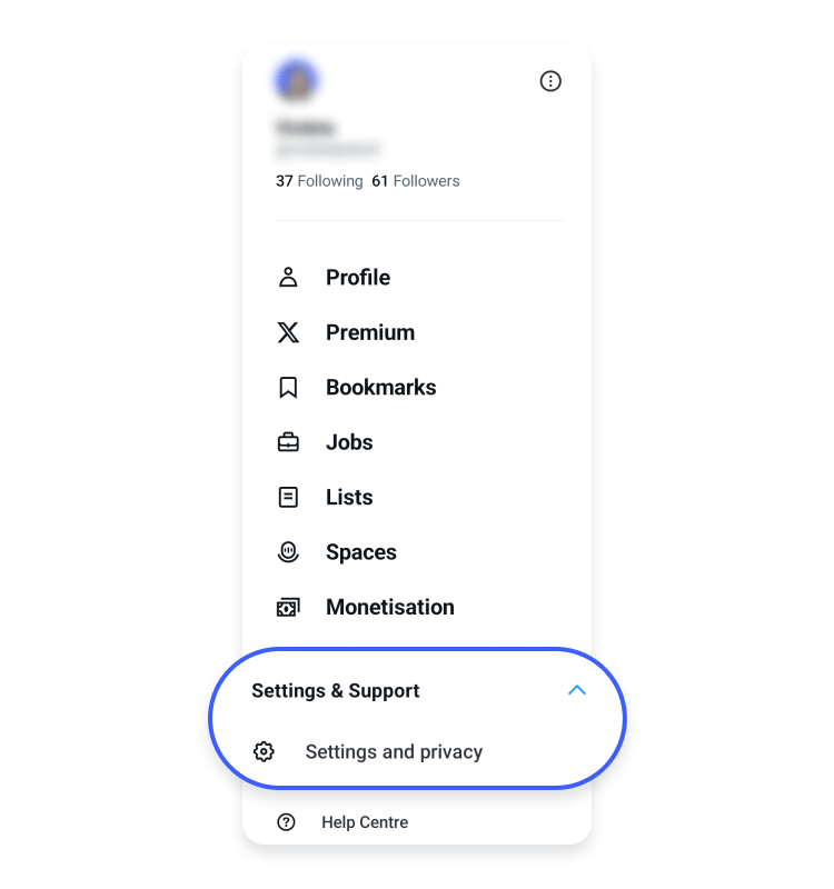 How to delete Twitter on Android: step 1