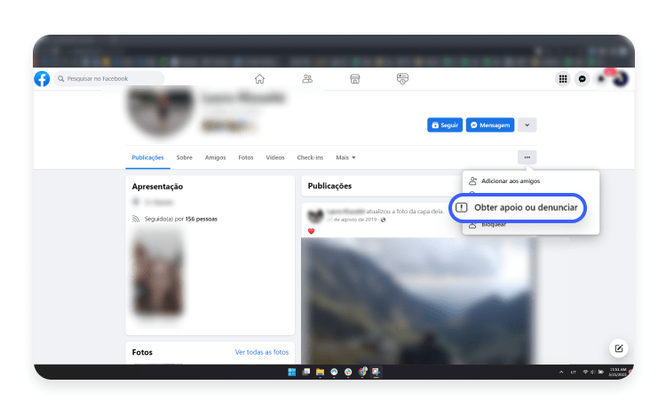 o que fazer se conta do Facebook clonada: passo nº2