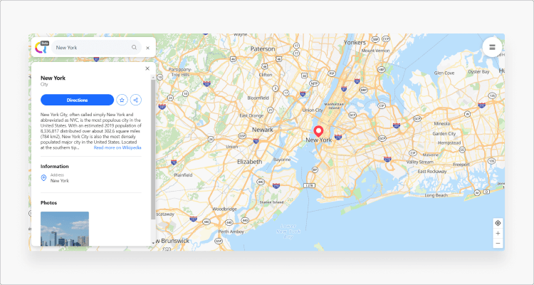 Google Maps alternativen - Qwant