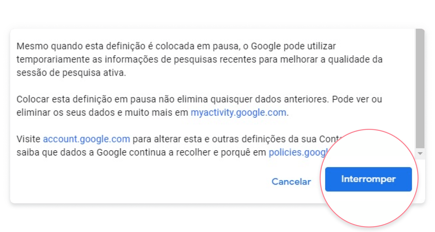 delete google history