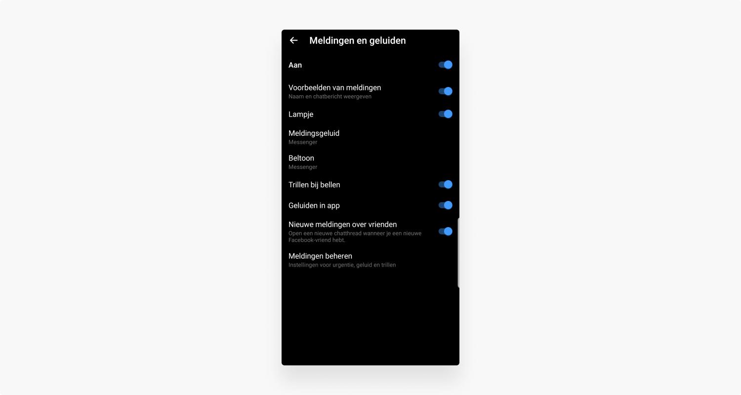Je wordt nu als inactief weergegeven. Je kunt meldingen ook op deze manier uitschakelen: Stap 2