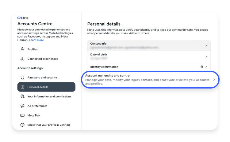 How to deactivate your Facebook account 5