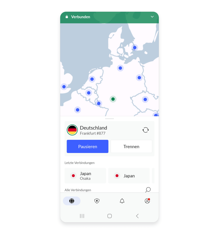 VPN IP ändern und standort wecheseln durch verbindung zum remote server
