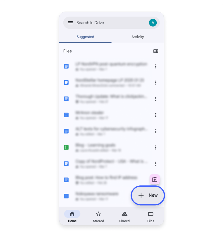 Phone to a PC using cloud storage with Google Drive: step 2