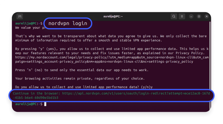 Linux VPN setup step 24