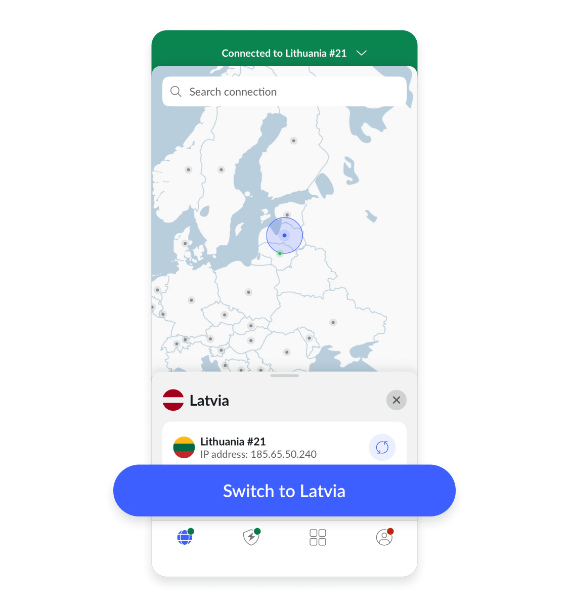 Change your location using a VPN: Step 4