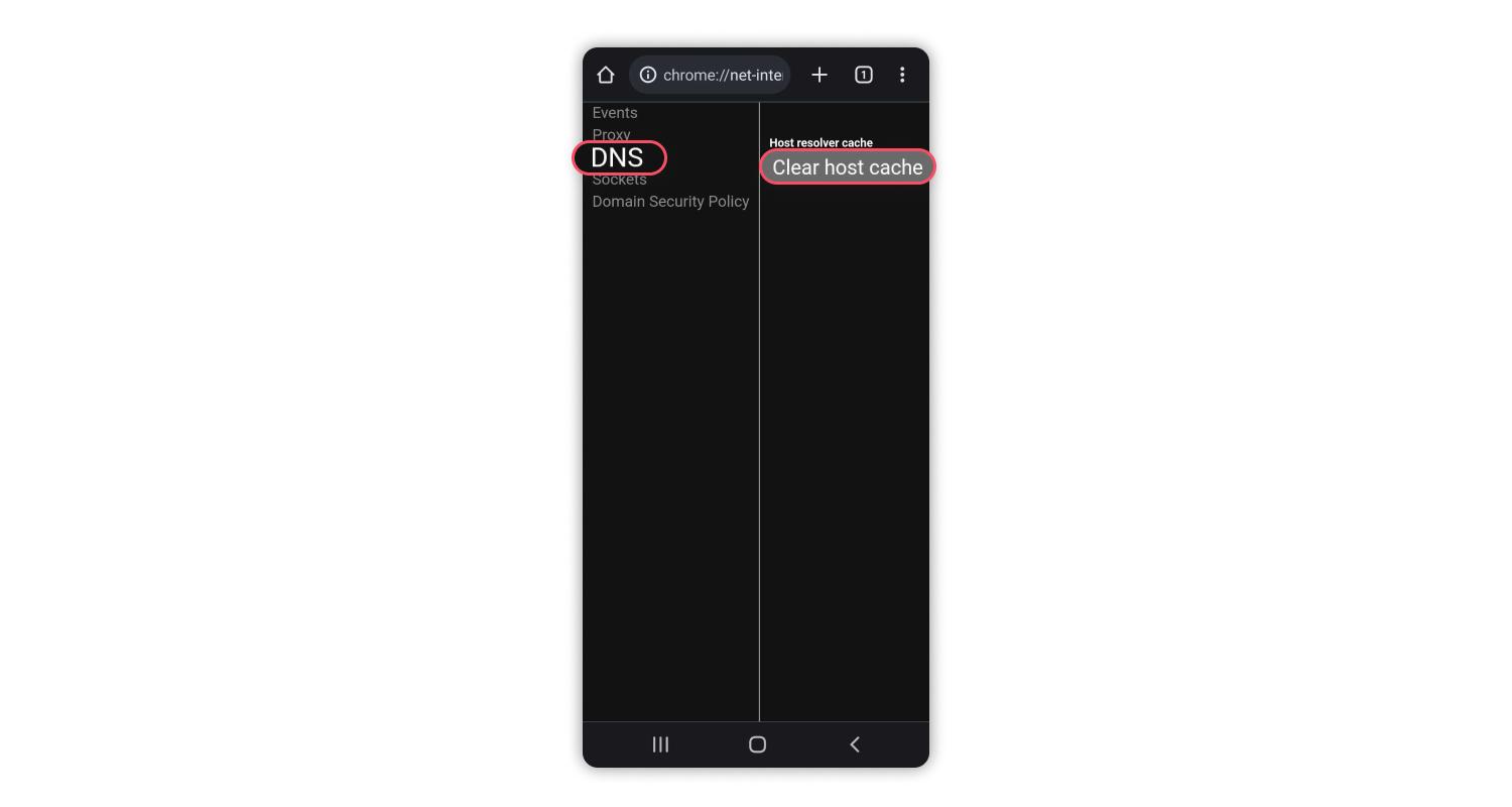 delete incognito history on android: step 2