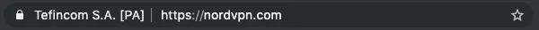 NordVPN&#39;s real URL
