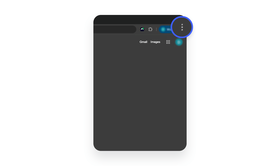 Clearing Autofill data on Chrome (desktop) Step 1