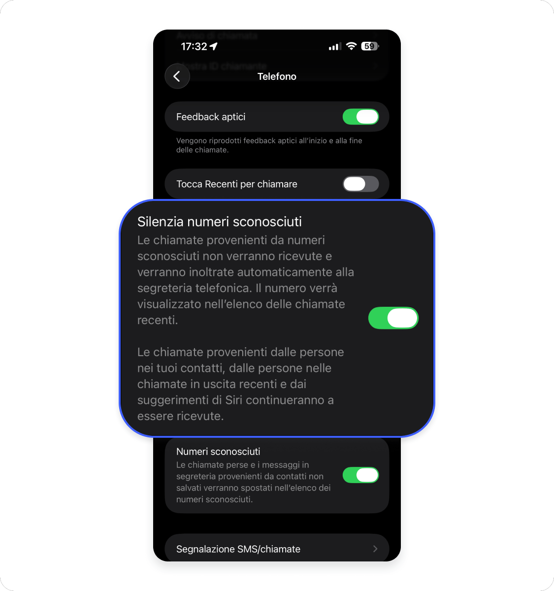 Come bloccare le chiamate indesiderate su iPhone.