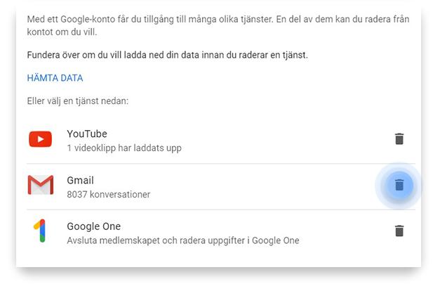 Så tar du bort Gmail-konto på PC steg 4
