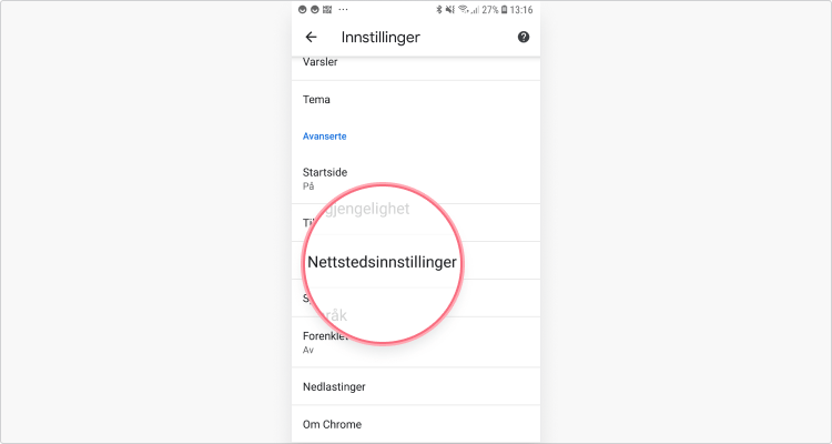 hvordan blokkere reklameinnhold på Chrome Android: trinn 3