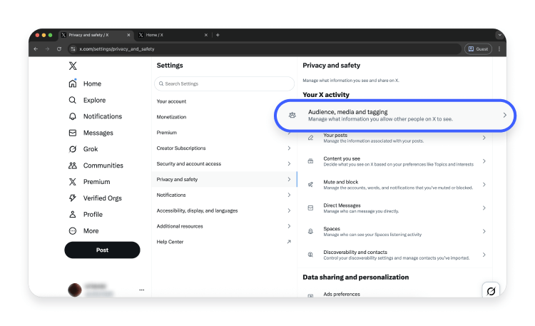 How to make your X account private on desktop 5