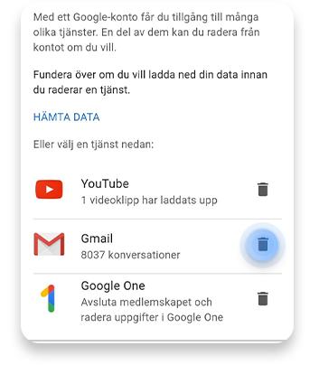 Ta bort Gmail-konto Android steg 4
