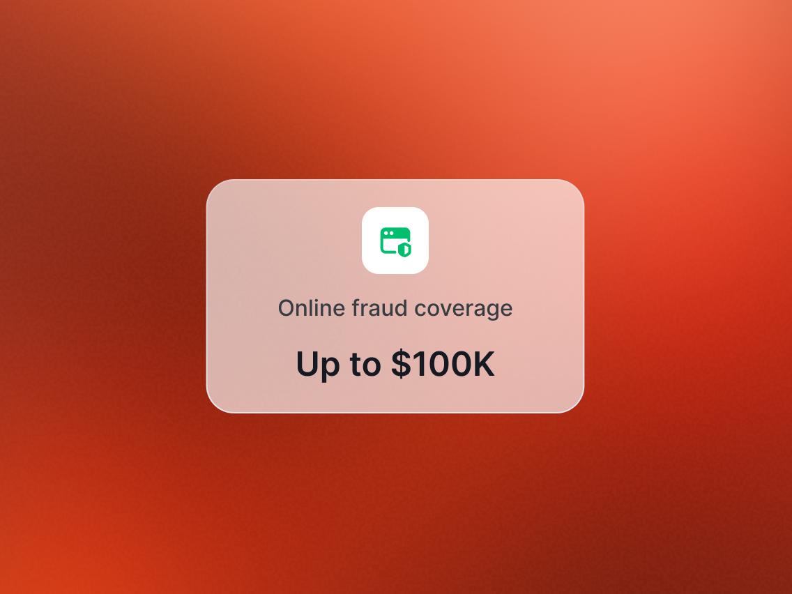 A Coveron notification which informs that the online fraud coverage has been set up successfully.