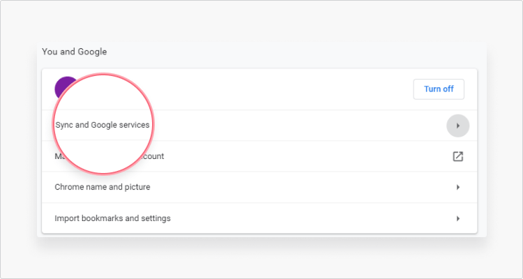 Unsync chrome