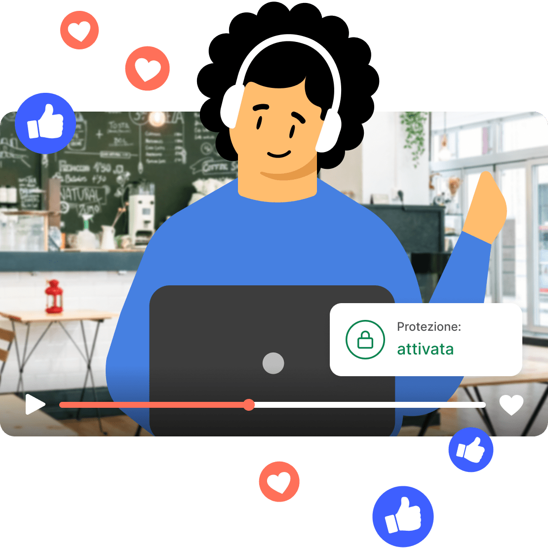 hero coffeeshop video player headphones likes md it
