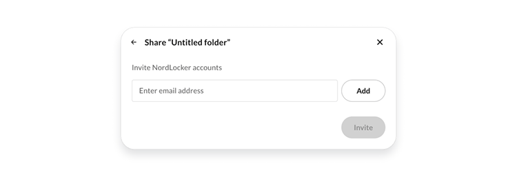 Enter an email address.