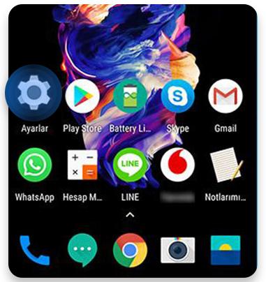 Android Fabrika Ayarlarına Sıfırlama Aşama 1