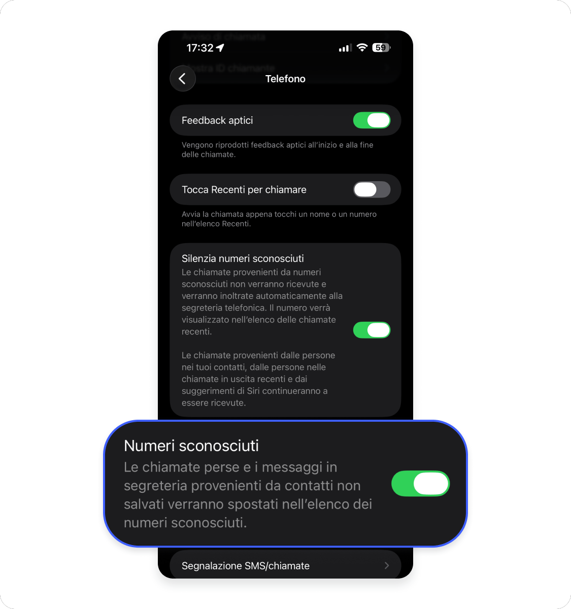 Come bloccare le chiamate indesiderate su iPhone.