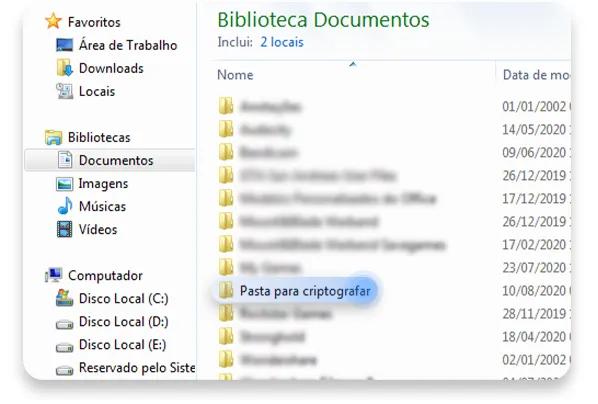 como colocar senha em pasta: passo nº1