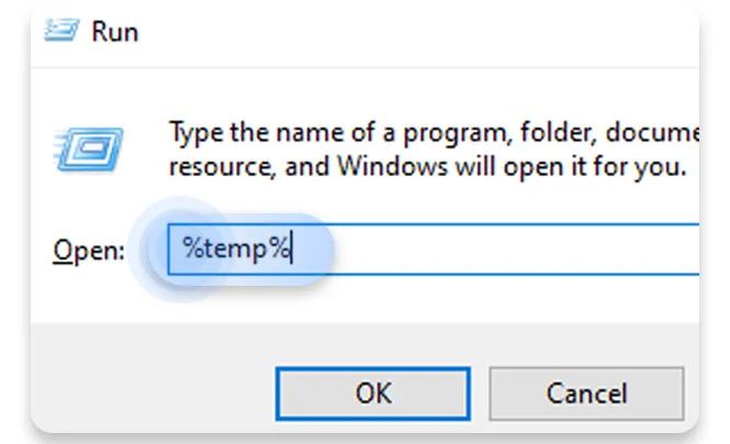 How to delete temporary files