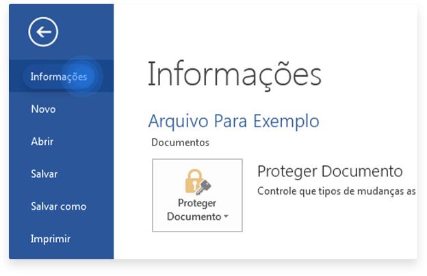 como colocar senha em um arquivo do Word: passo nº3