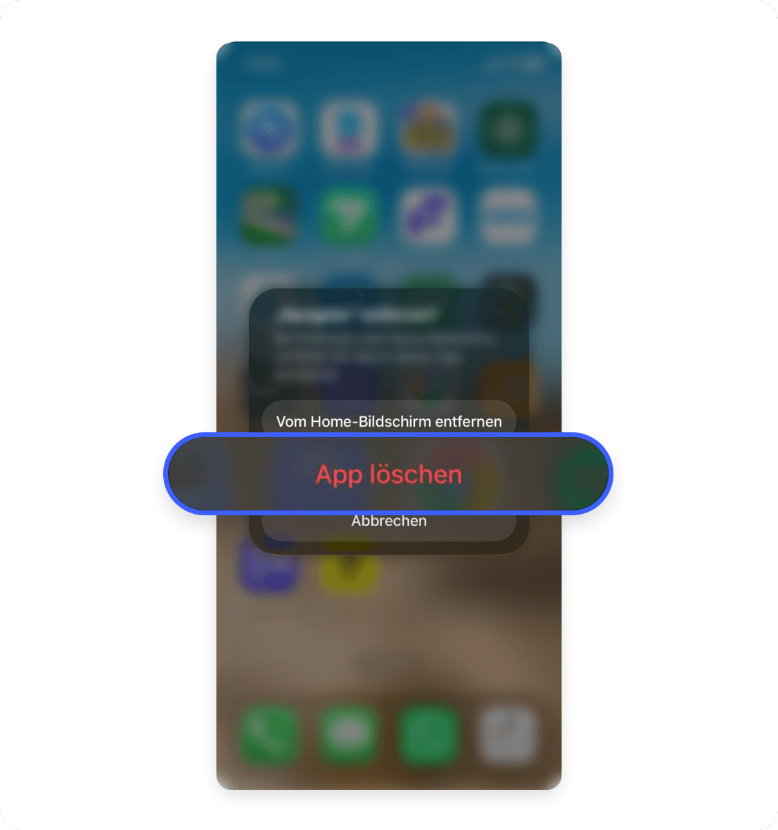 So löschst du eine unbekannte App, wenn du ein iPhone auf Viren überprüfst