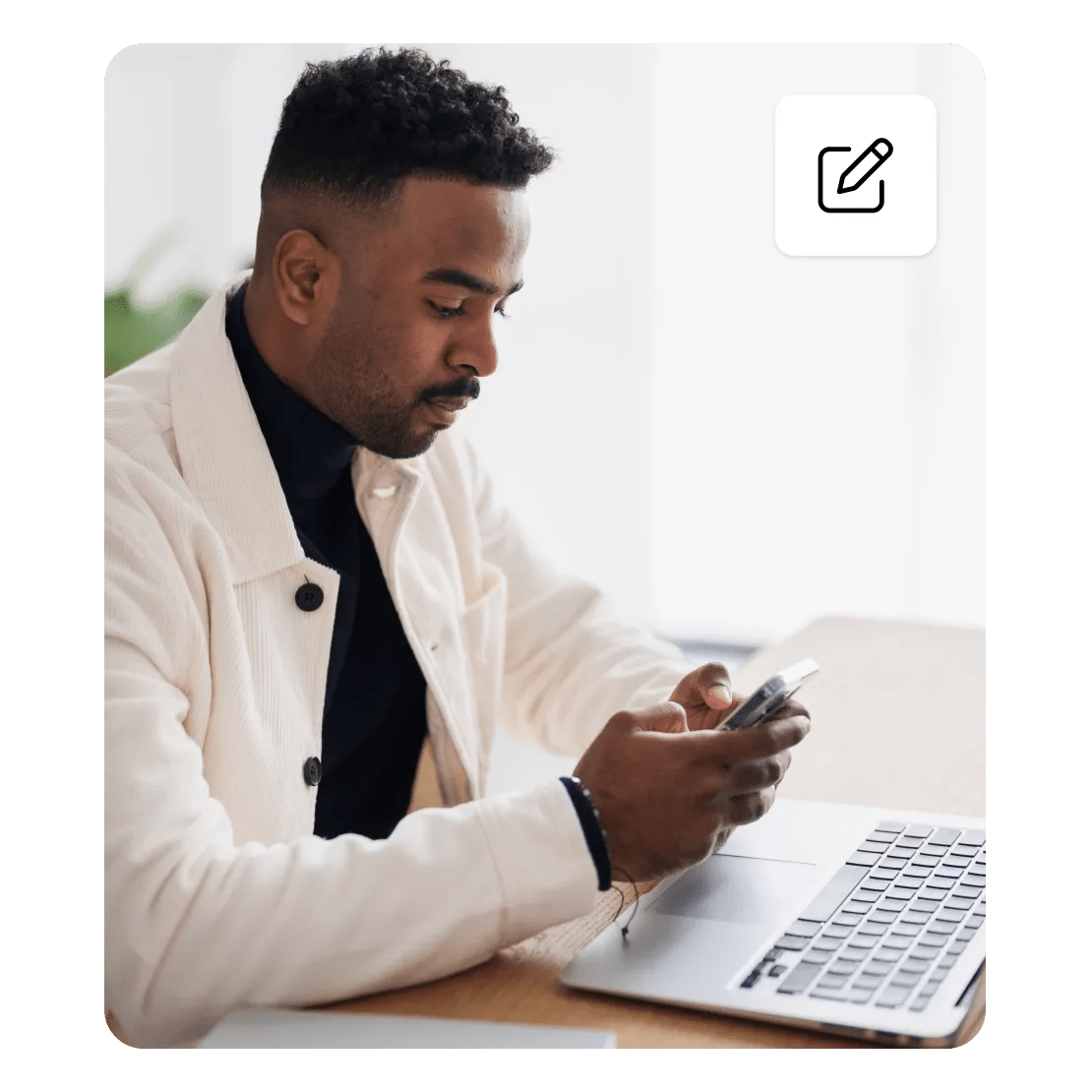 phone laptop fill form icon md