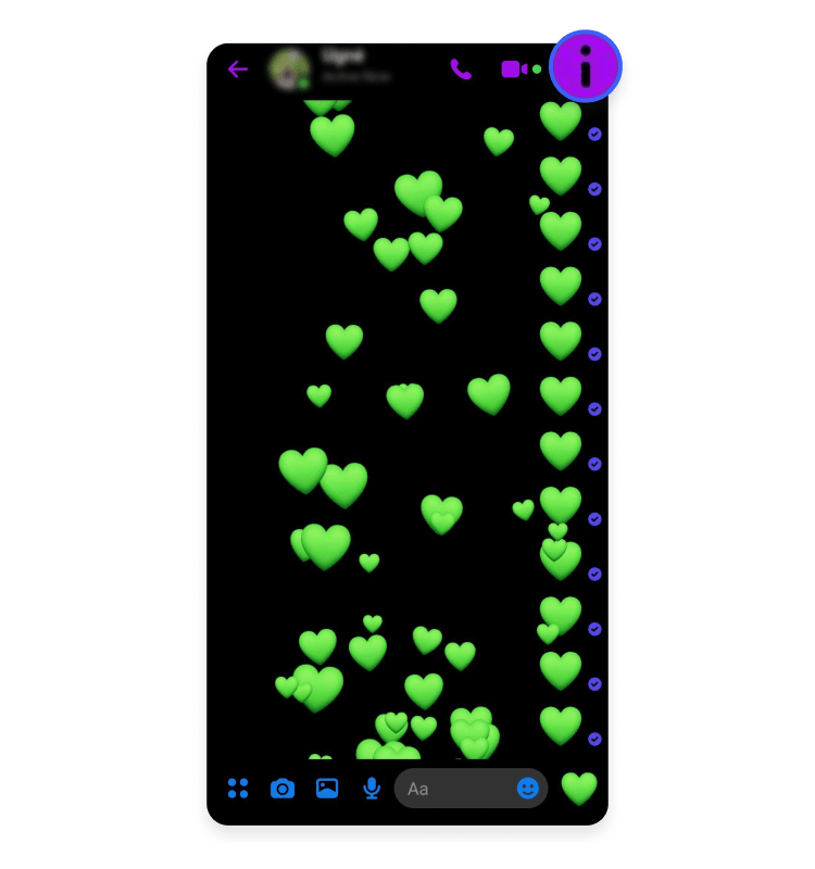 use secret conversation: step 4