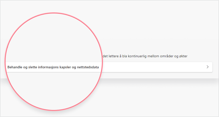 fjerne informasjonskapsler Microsoft Edge: trinn 6