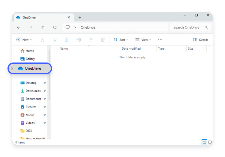 Phone to a PC using cloud storage with OneDrive: step 6