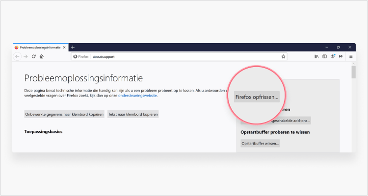 Adware verwijderen op Mozilla stap 3