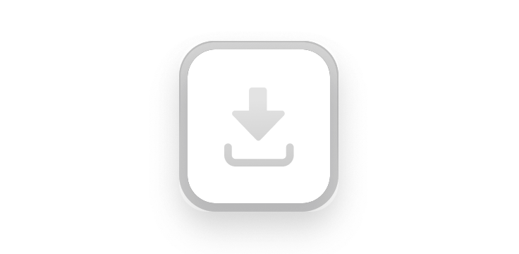 Icono de un botón de descarga.