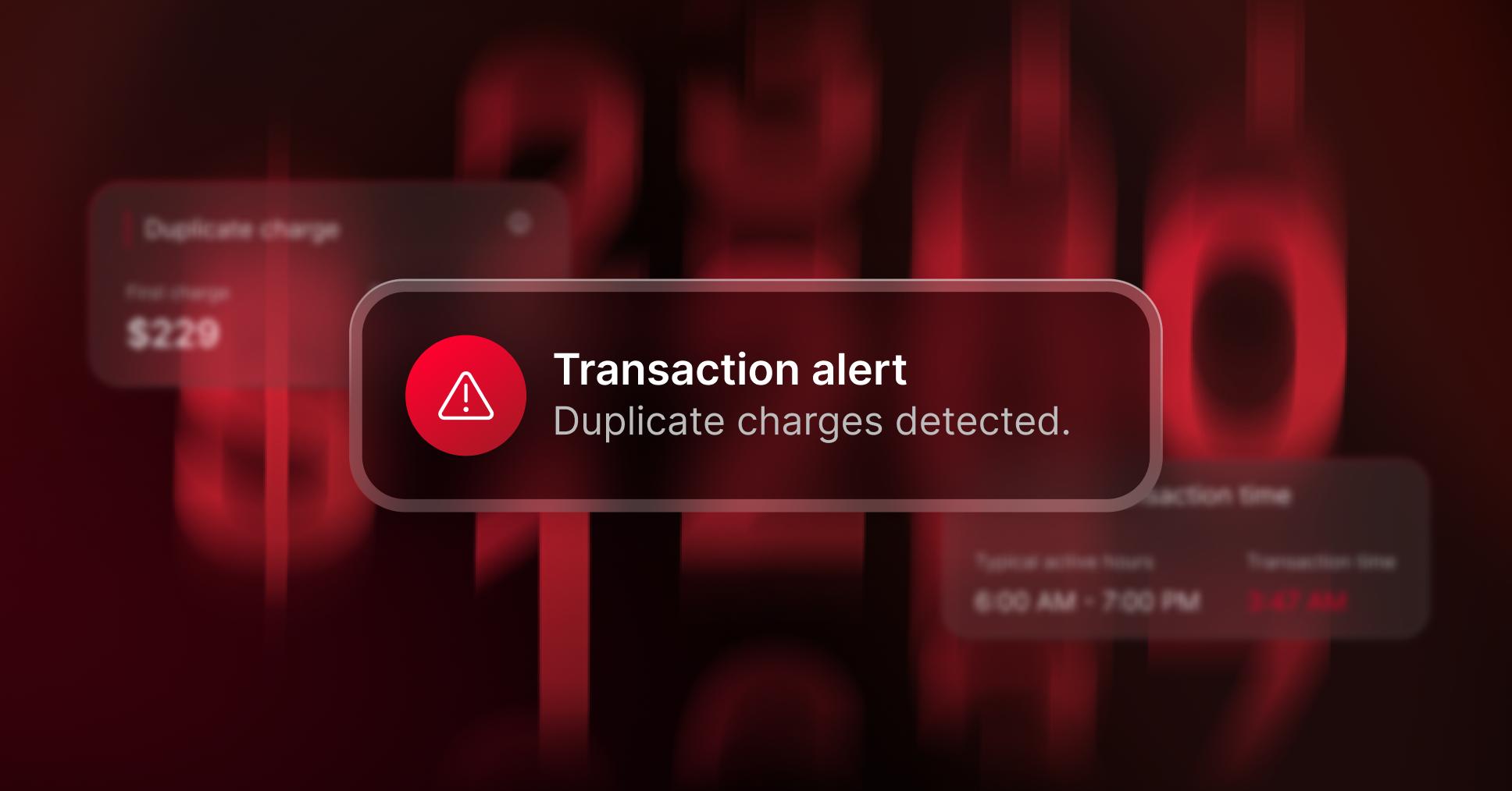 NordVPN's Transaction monitoring alert