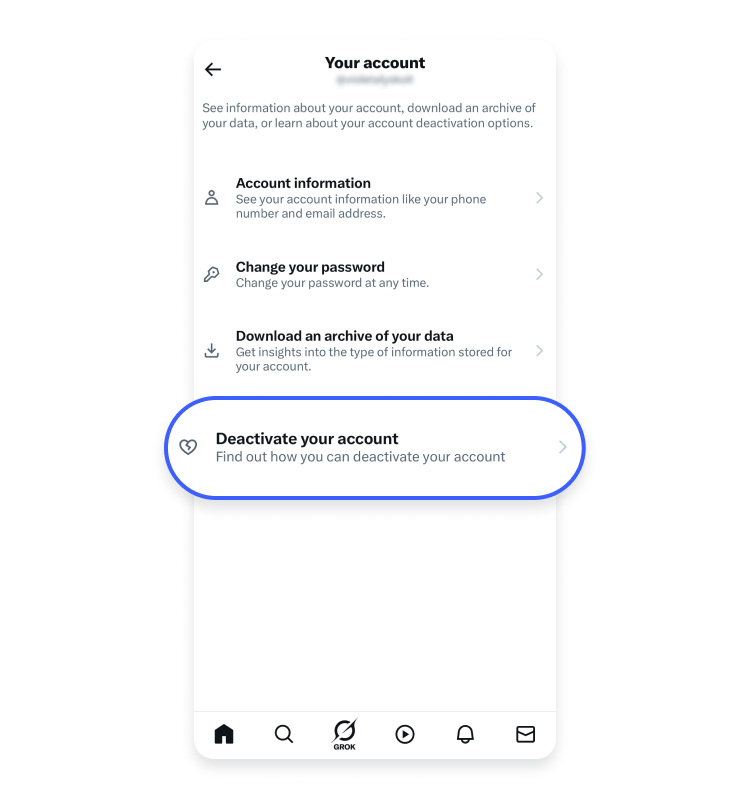 How to delete Twitter on iOS: step 3