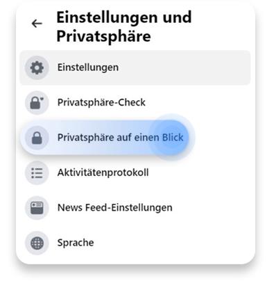 Facebook löschen: Schritt 2