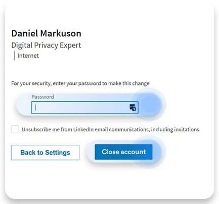 linkedin verwijderen