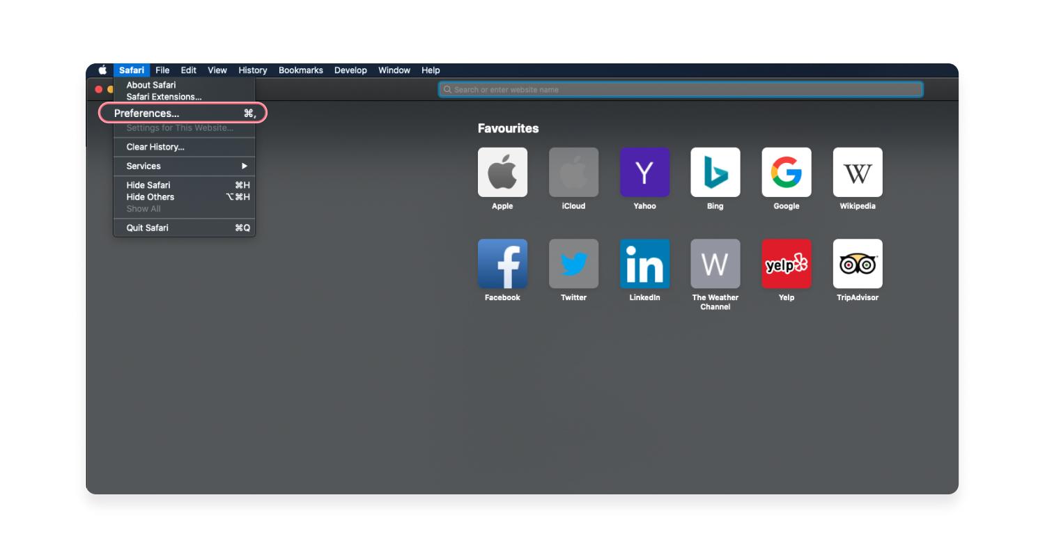 How to delete history and cache on Safari